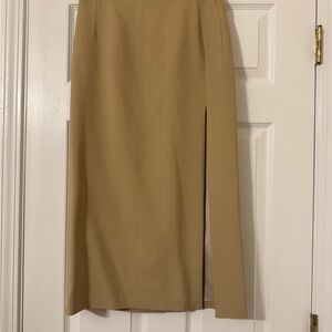 Scanlan Theodore Tan Pencil Skirt